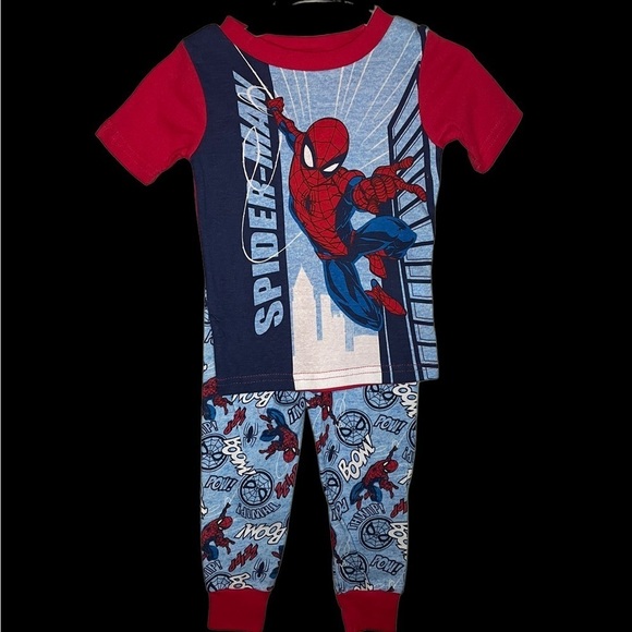 Marvel Other - Blue T-Shirt & Bottoms Pyjama Set for Boys Spider-Man Marvel NWT